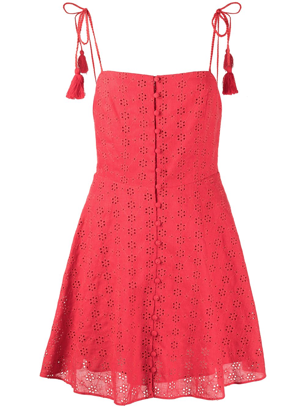 

Alice+Olivia vestido corto acampanado - Rojo