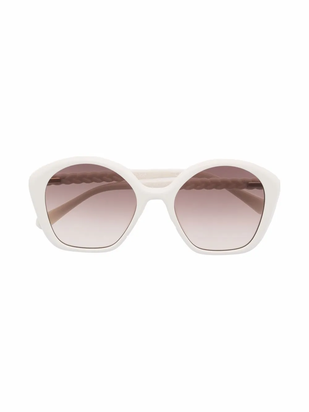 

Chloé Kids gradient-lens braided sunglasses - White