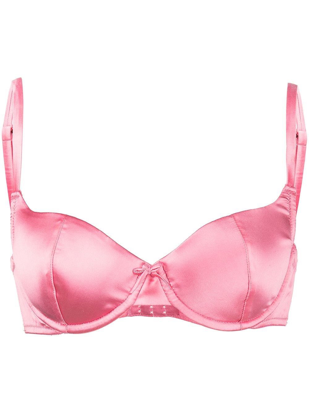 Fleur Du Mal Satin Scooped Balconette Bra - Farfetch