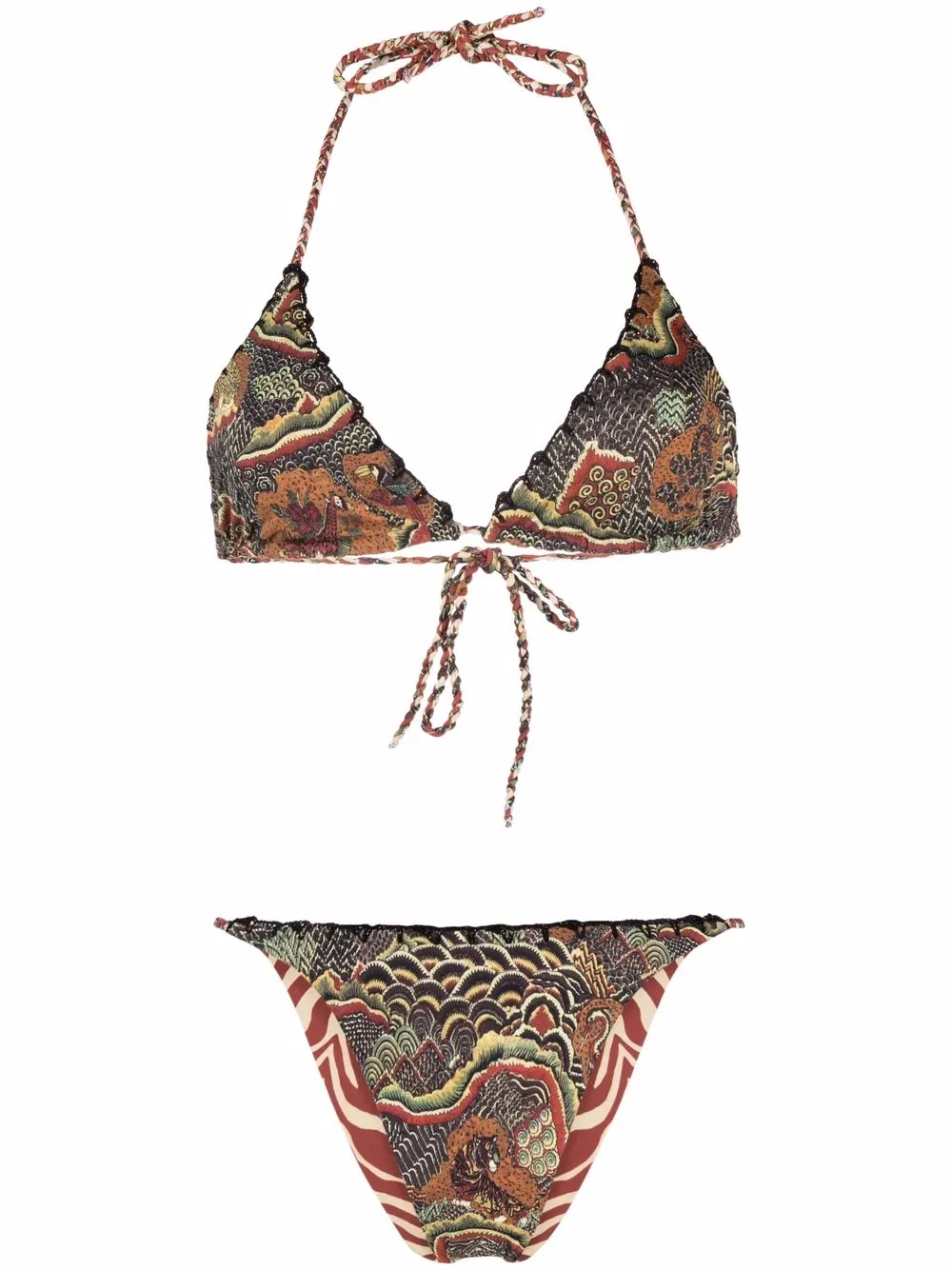 Anjuna бикини с анималистичным принтом