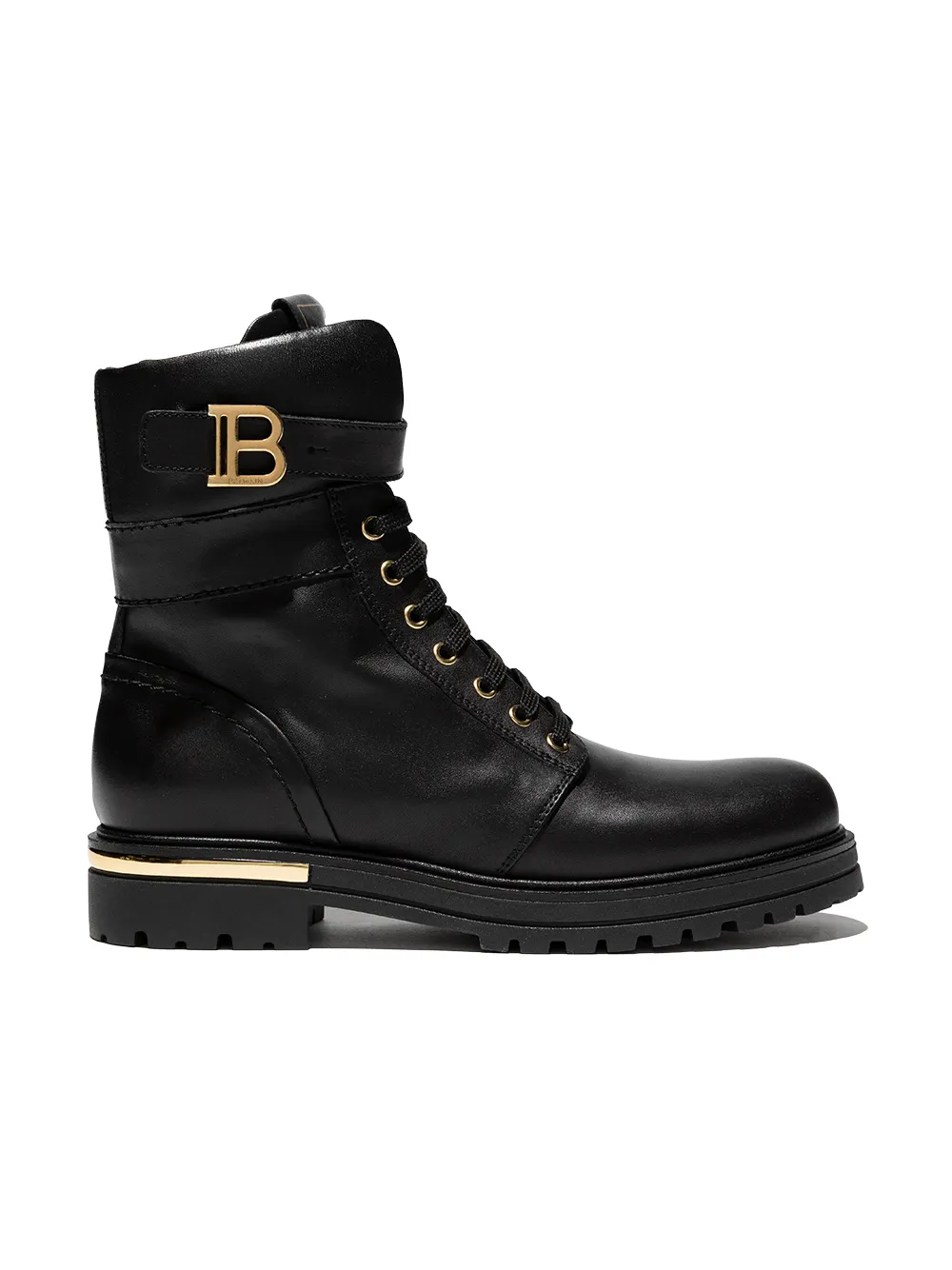 

Balmain Kids botines con logo B - Negro