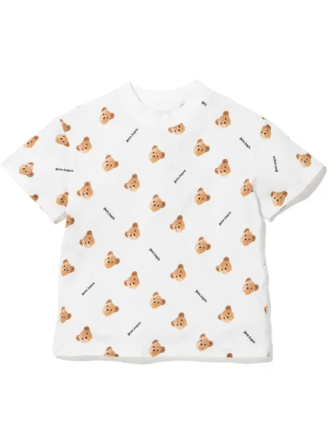 Palm Angels Kids Bear logo-print T-shirt