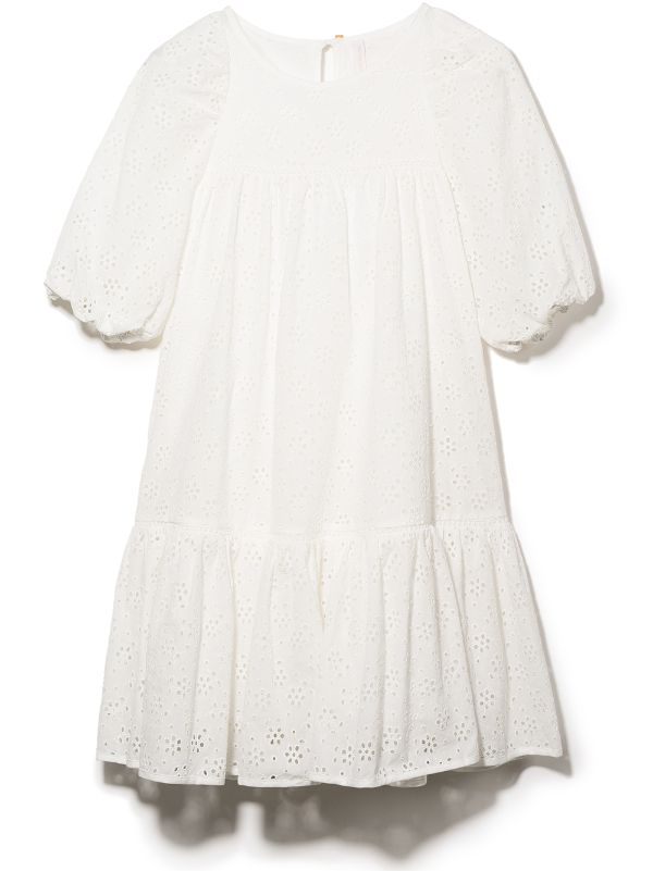 zimmermann white broderie anglaise dress