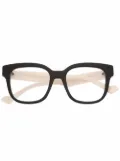 Gucci Eyewear square-frame two-tone glasses - Neutrals