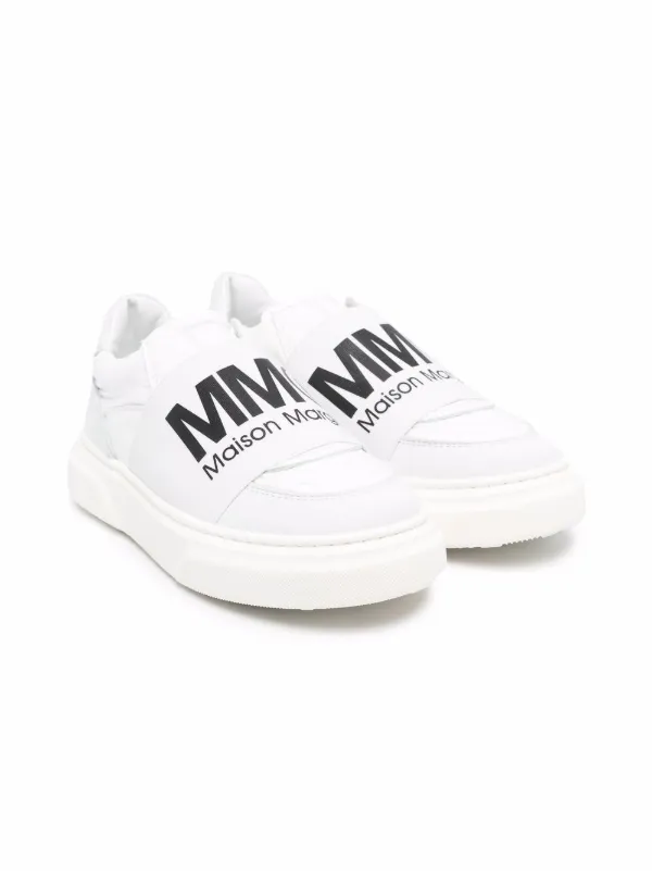 logo-print slip-on sneakers