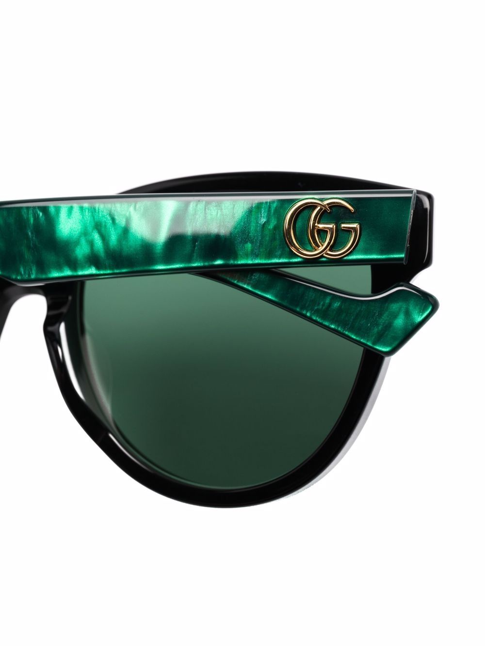 фото Gucci eyewear солнцезащитные очки в овальной оправе