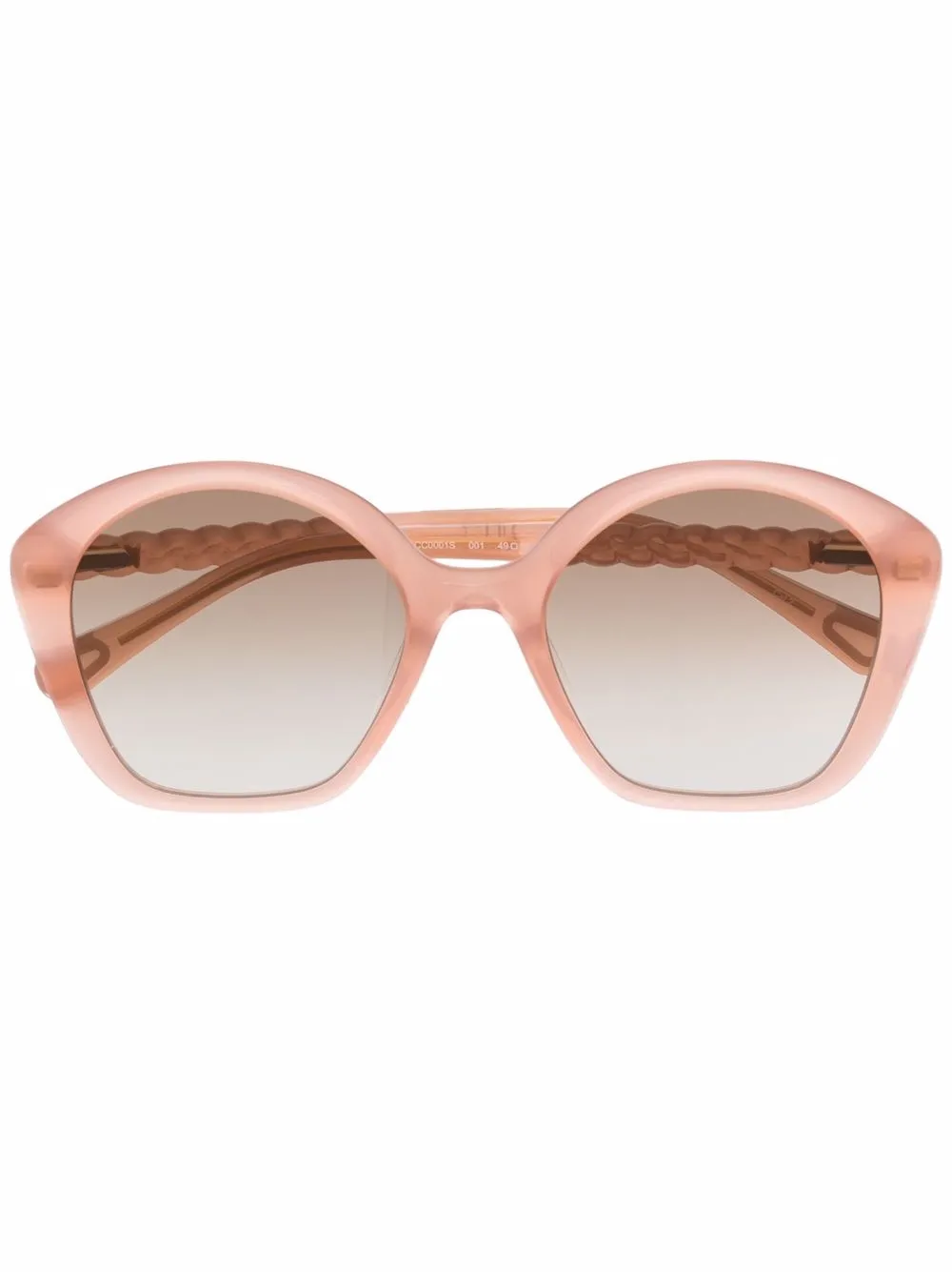 Chloé Kids солнцезащитные очки в массивной оправе