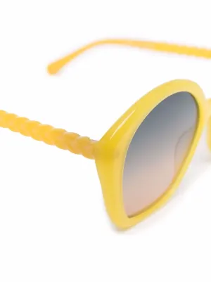 Farfetch Bambina Accessori Occhiali da sole Giallo Occhiali da sole con stampa 