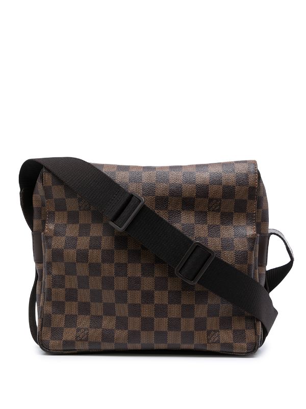 Louis Vuitton Damier Ebene Canvas Naviglio Shoulder Messenger Bag Briefcase