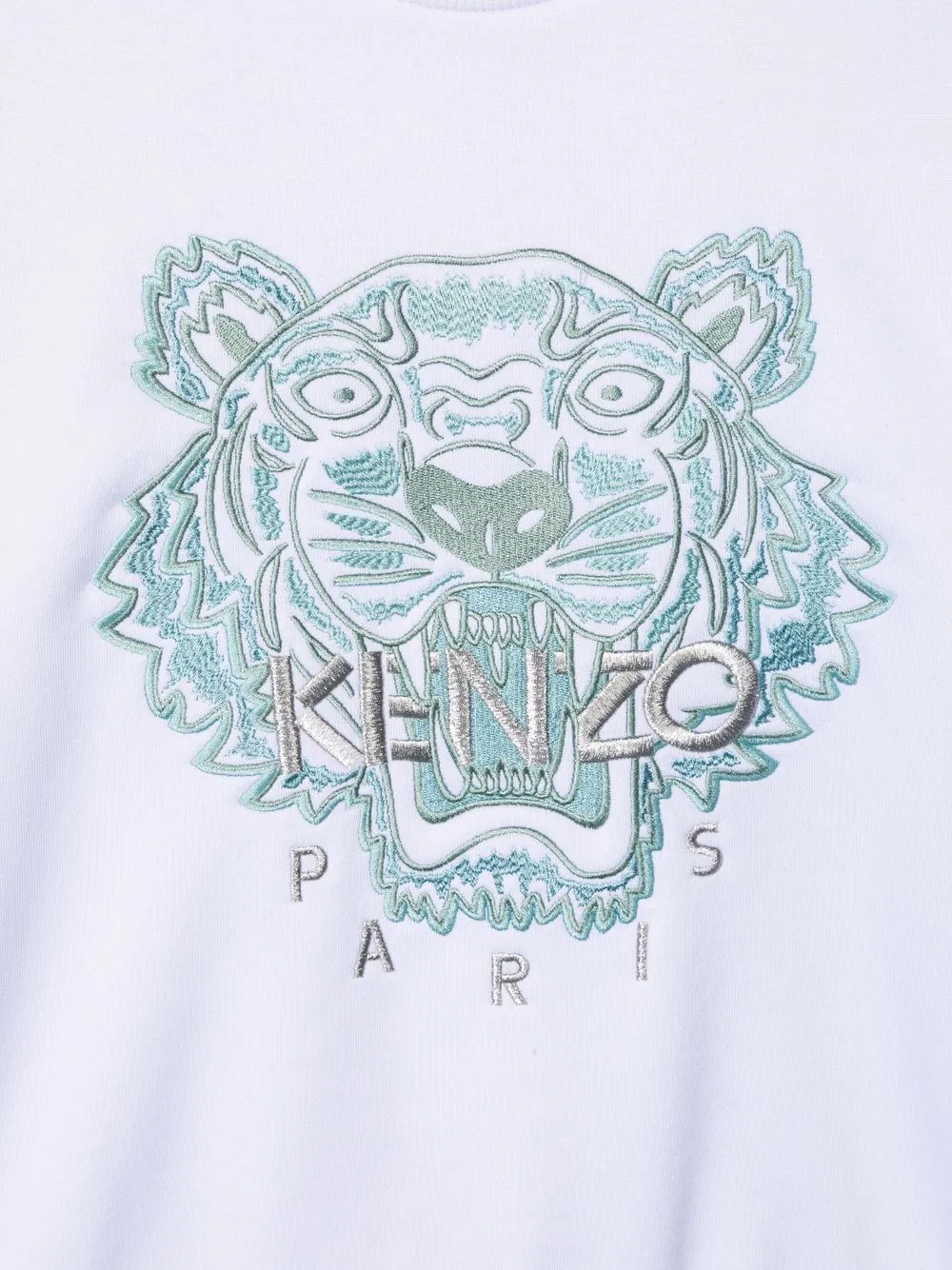 фото Kenzo kids толстовка с вышивкой tiger