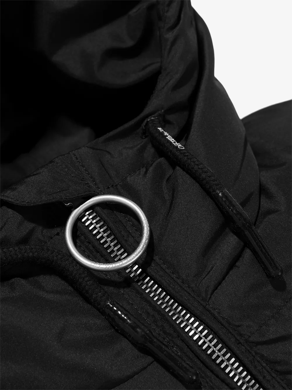  Off White Kids Klassische Daunenjacke   Schwarz 