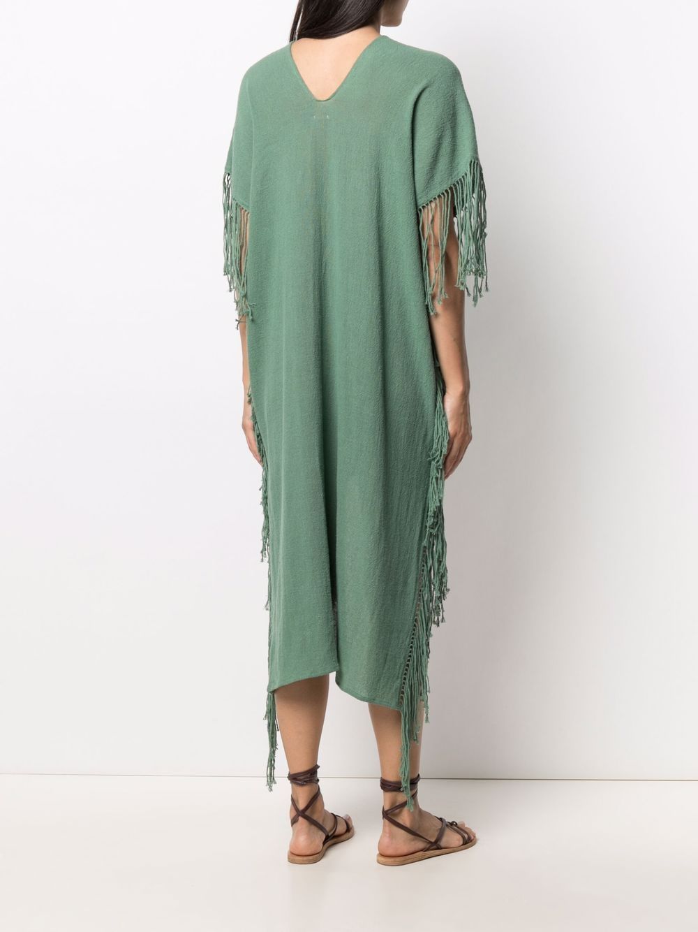 фото Caravana asymmetric fringed midi dress