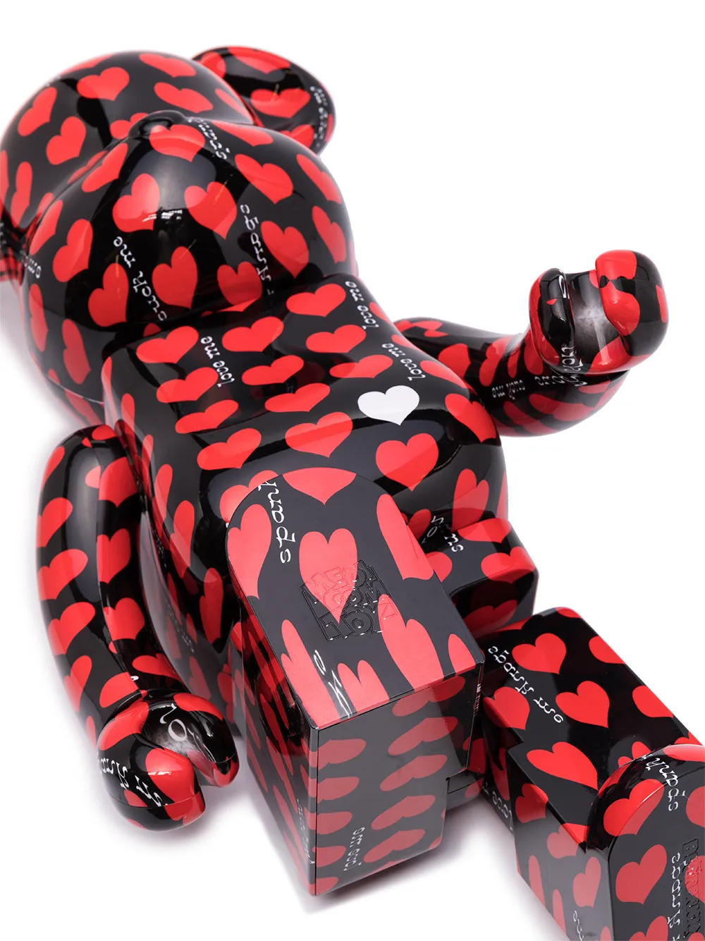 MEDICOM TOY BE@RBRICK Black Heart 1000% Figure - Farfetch