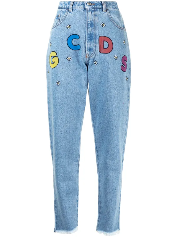 Gcds high-rise logo-print Jeans - Farfetch