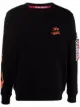 Image 1 of Alpha Industries flame-print sweatshirt