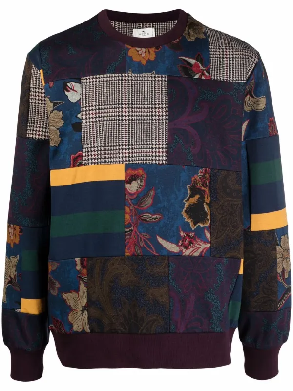 ETRO Patchwork Jersey Crewneck 