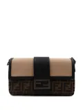 FENDI leather-jacquard baguette - Neutrals