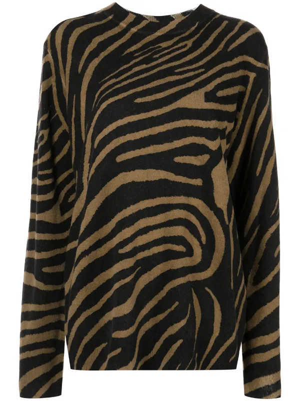 zebra print jumper