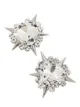 Alessandra Rich spike heart earrings