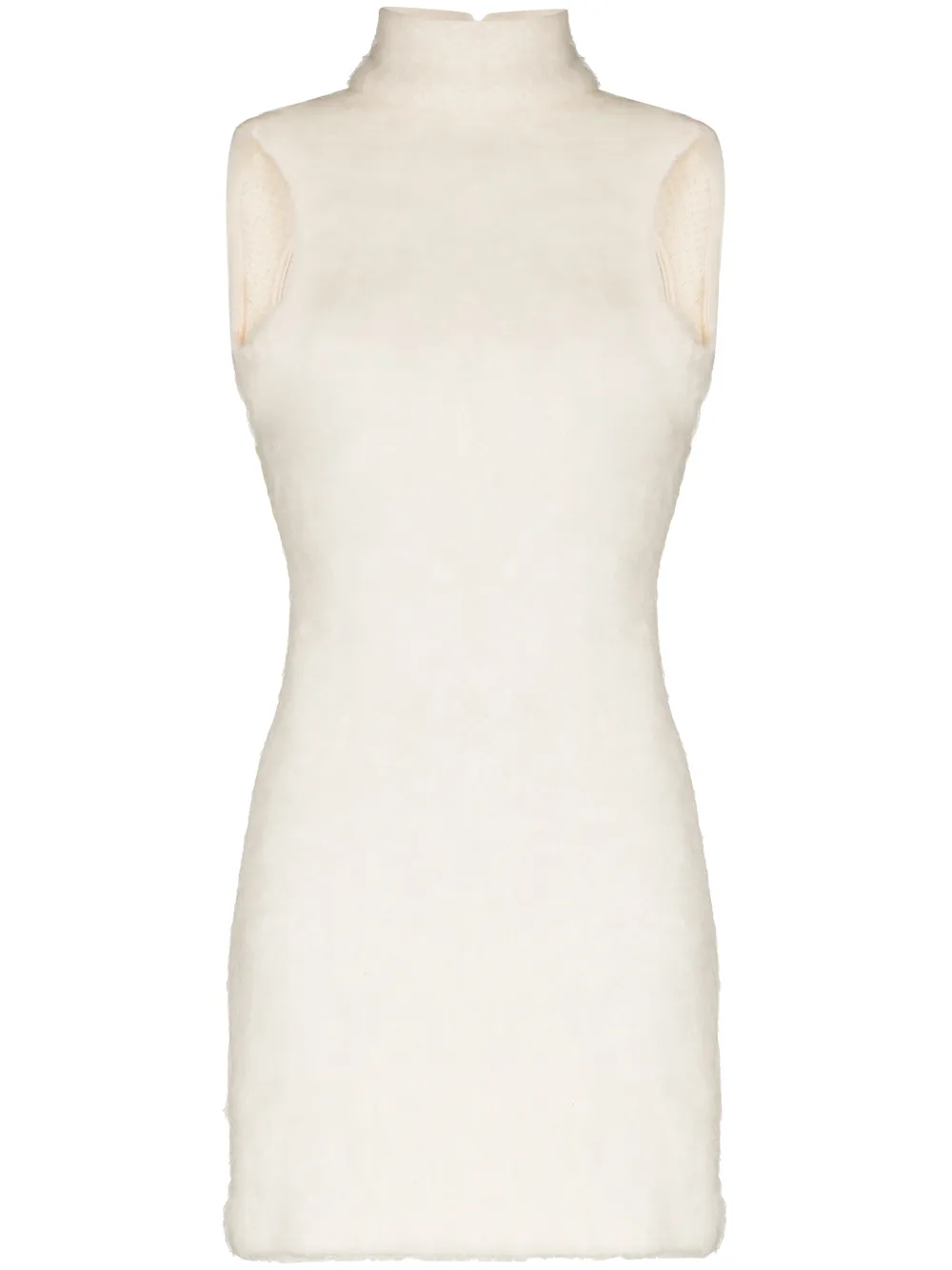 LaQuan Smith TURTLE MOHR NCK MINI DRSS W BCK TIE DTL