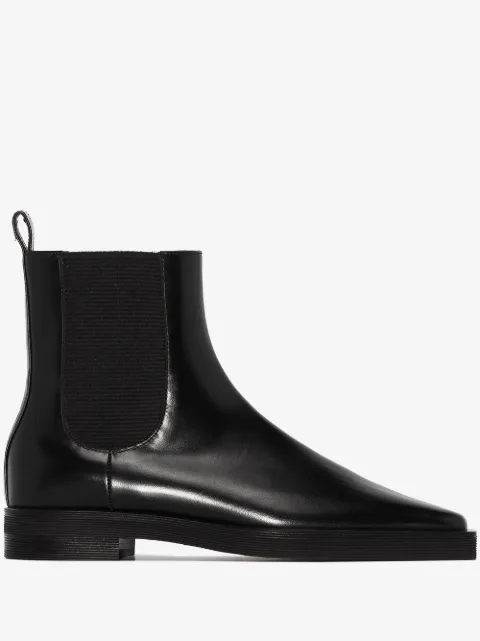 TOTEME botas chelsea con puntera cuadrada