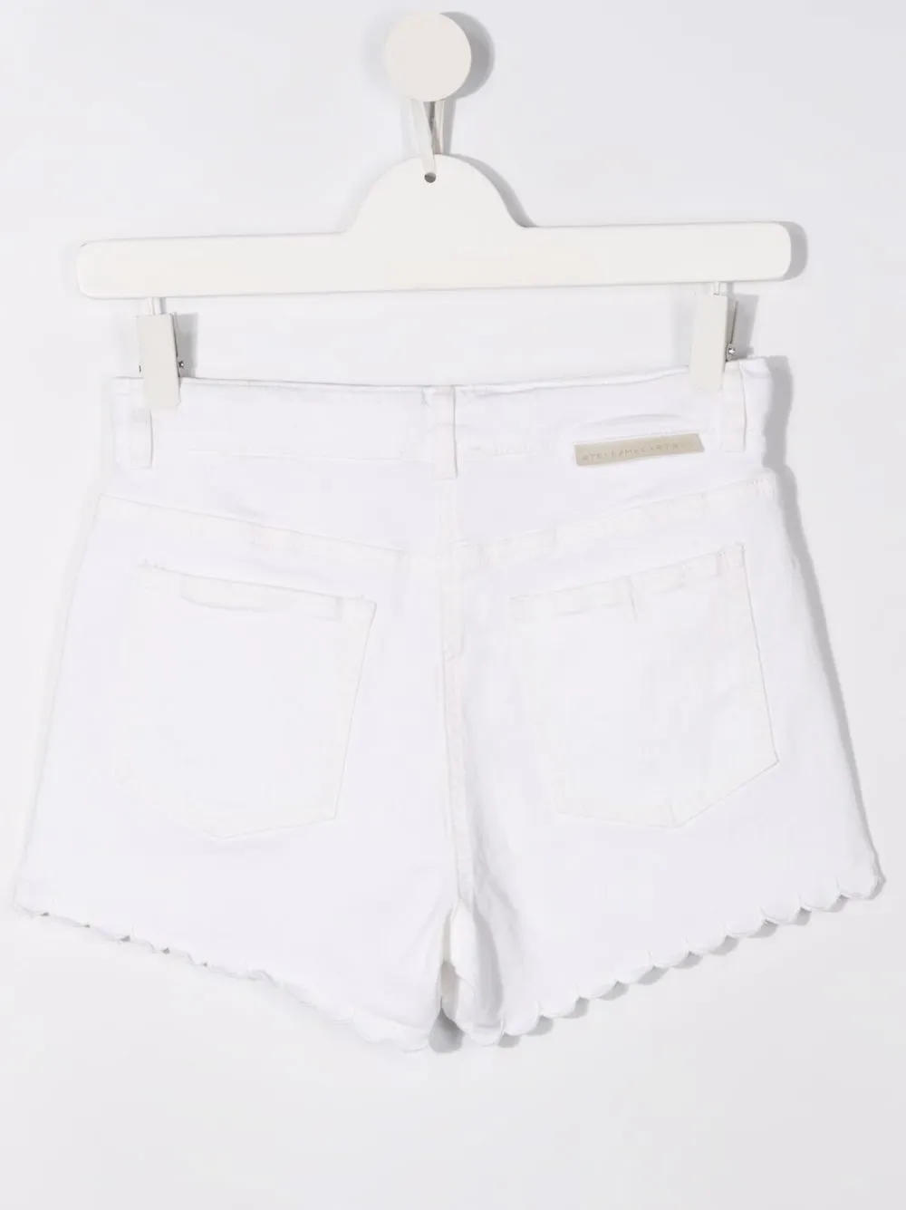 фото Stella mccartney kids джинсовые шорты с цветочной вышивкой