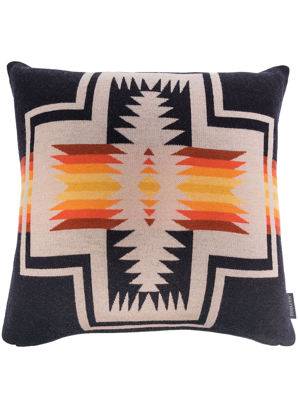 фото Pendleton geometric-print knitted cushion