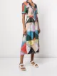 STAUD bandana-print knot-detail dress