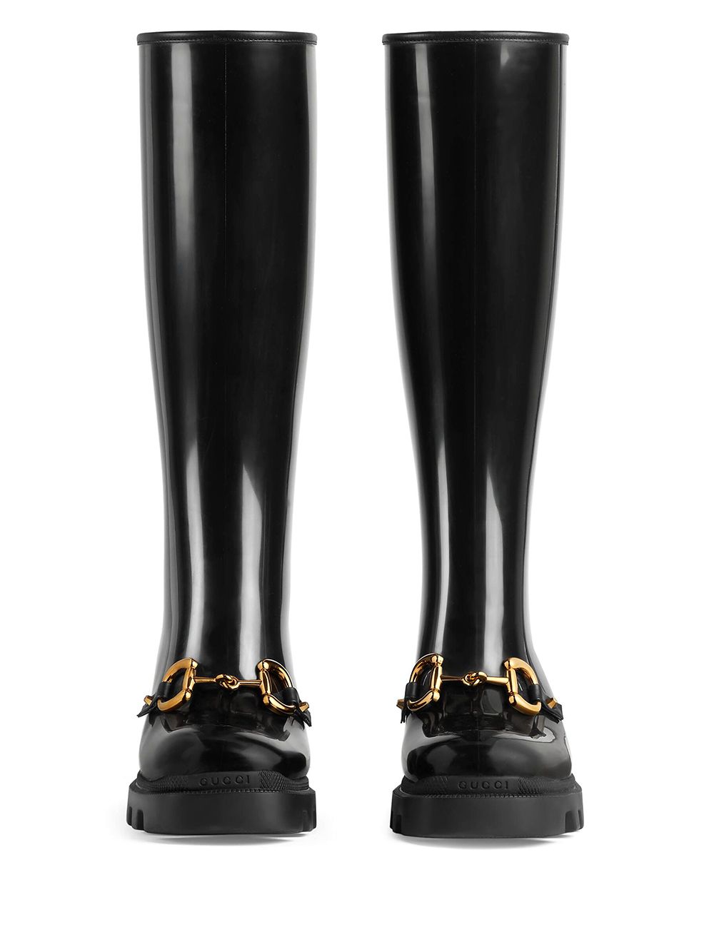 Shop Gucci Horsebit-detail Knee-high Boots In Black