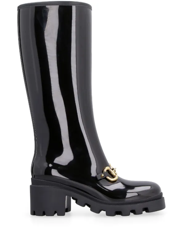 ダウンジャケット・コート Horsebit Detail Knee-high Boots 16802155_55779192_600.jpg