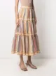 ZIMMERMANN stripe-print midi skirt