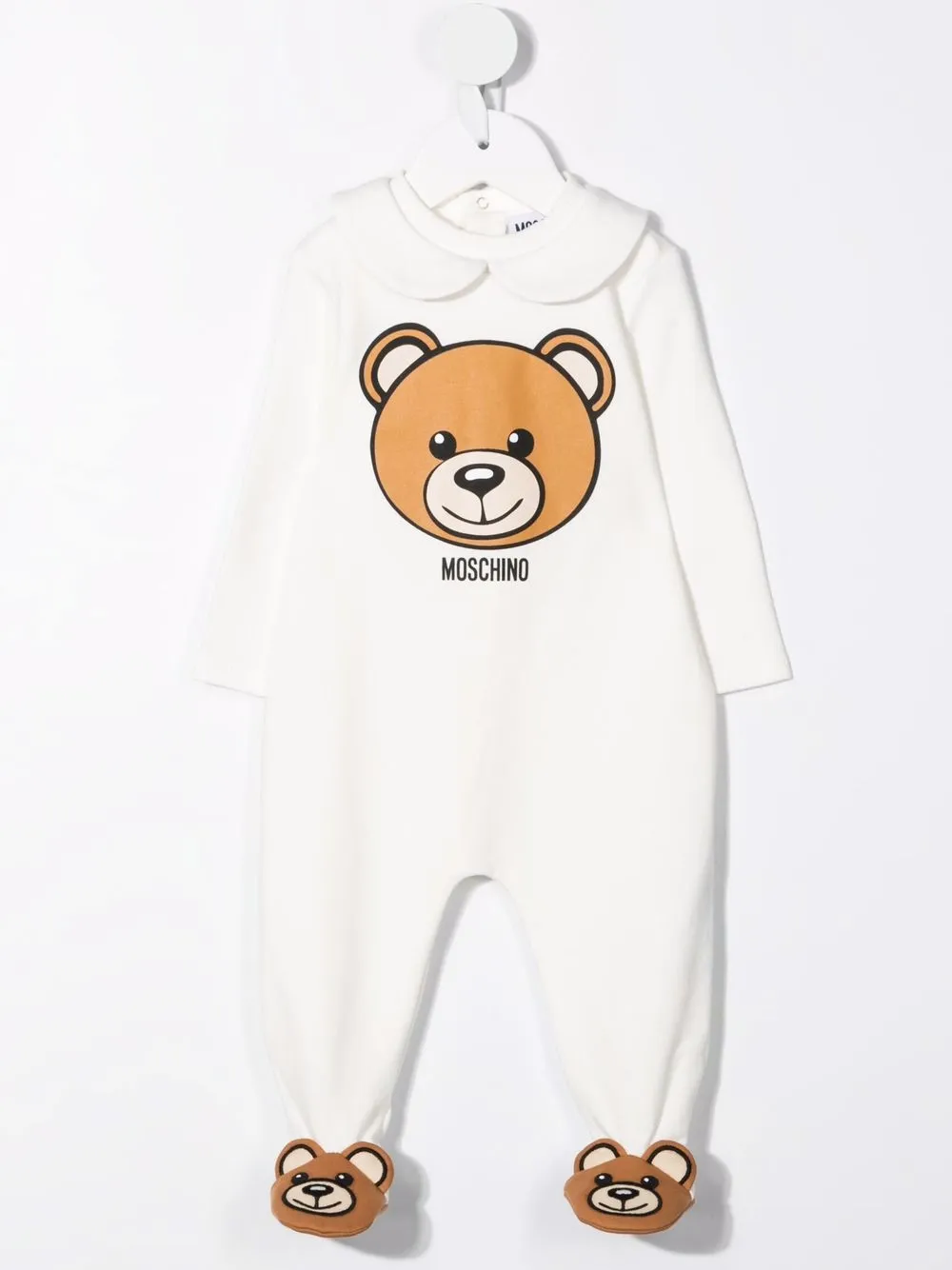 фото Moschino kids комплект из комбинезона и шапки с принтом teddy bear