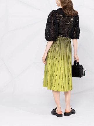 broderie anglaise puff-sleeve blouse展示图