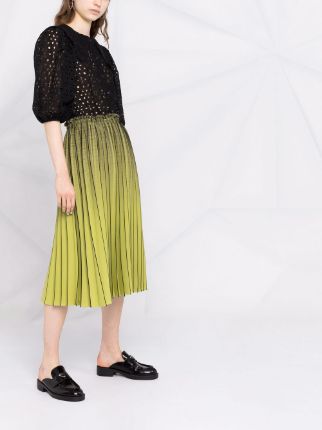 broderie anglaise puff-sleeve blouse展示图