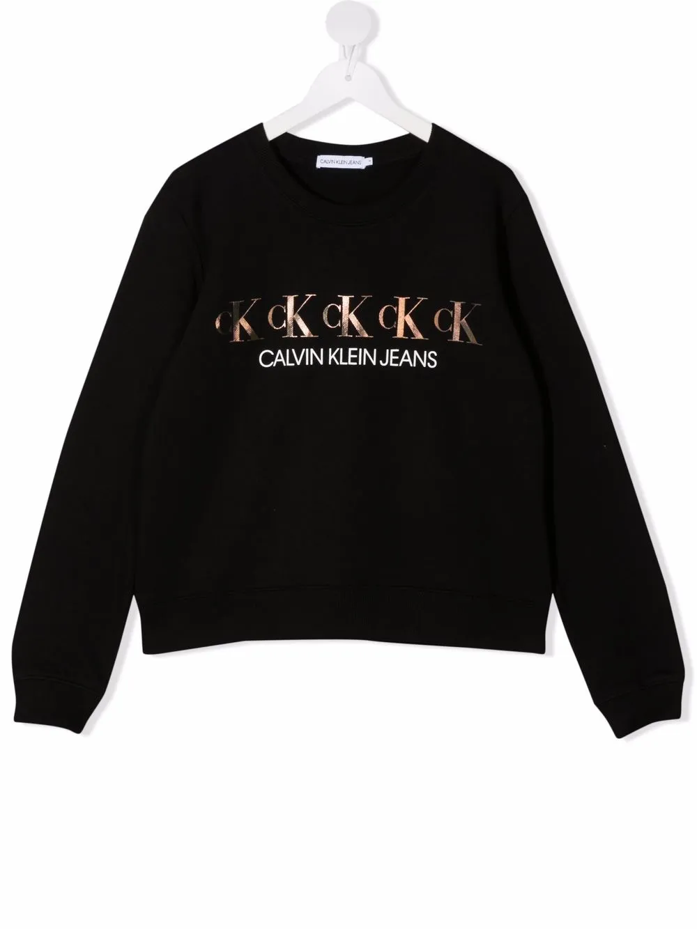 фото Calvin klein kids толстовка из органического хлопка с логотипом