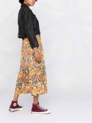 Diary A-line floral-print skirt展示图