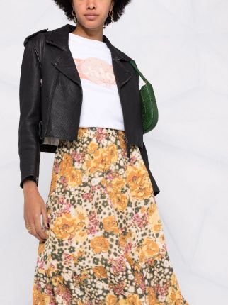 Diary A-line floral-print skirt展示图