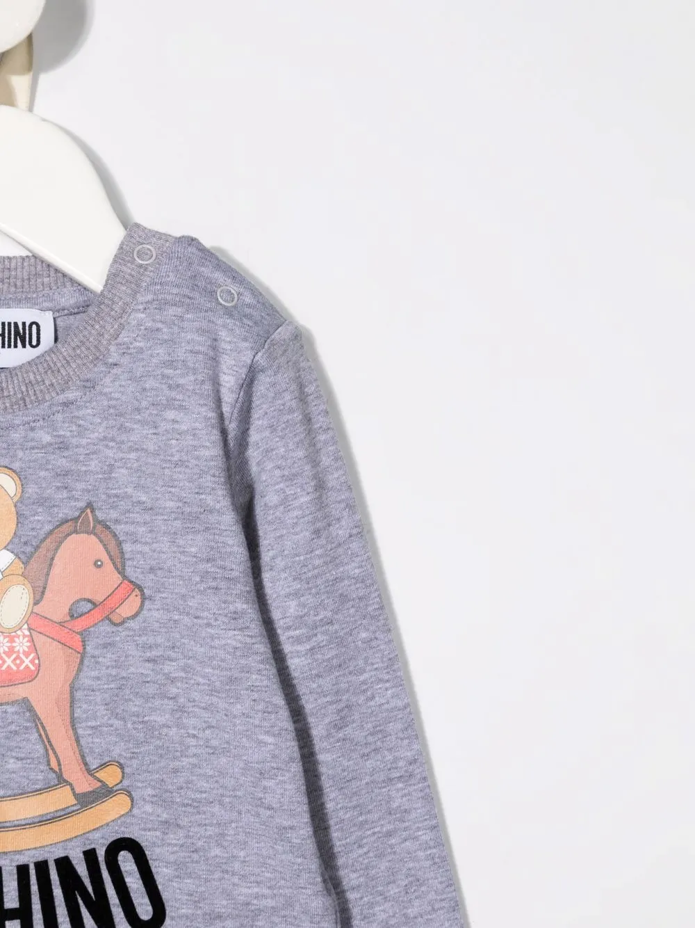 фото Moschino kids топ с длинными рукавами и принтом