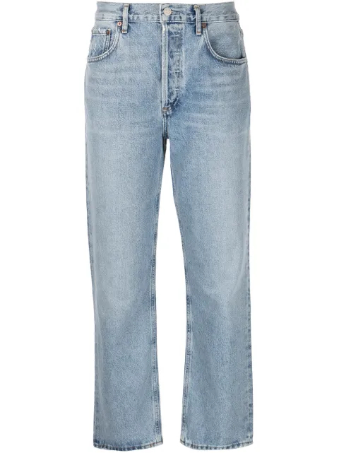 Shop AGOLDE Ripley mid-rise straight 