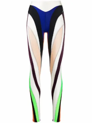 Mugler panel leggings clearance