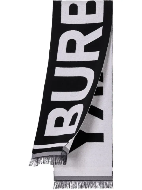 Burberry Kids Sciarpa con effetto jacquard