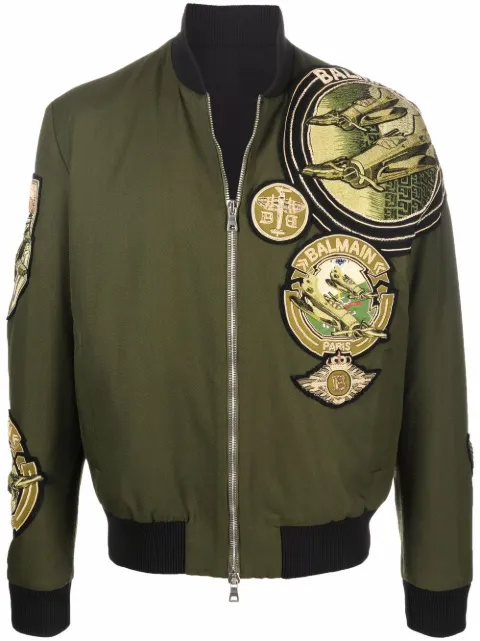 Balmain veste à détail de patch
