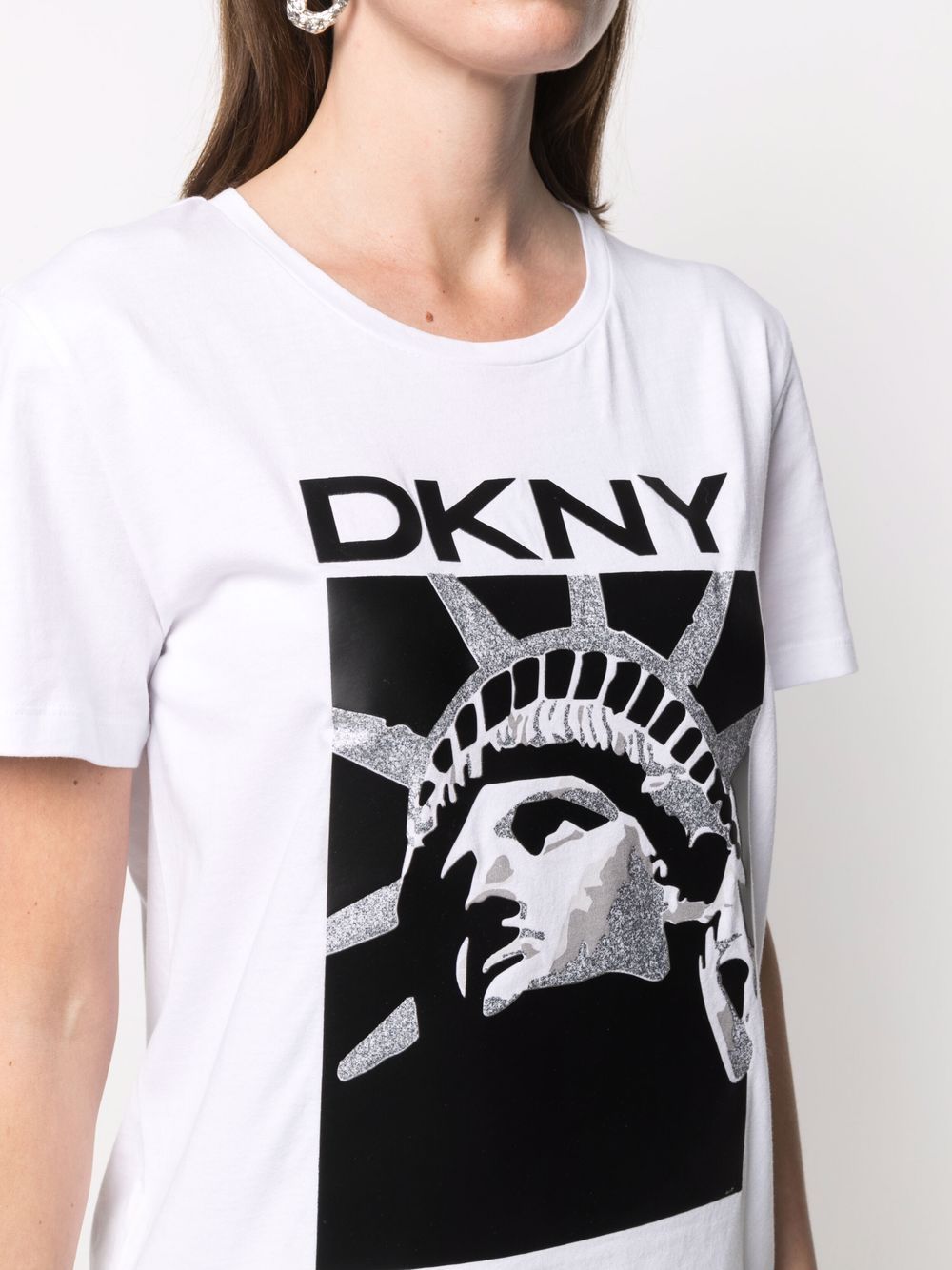 фото Dkny футболка с графичным принтом