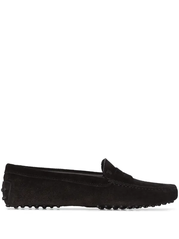 Shop Tod's Moccasin suede loafers with Express Delivery - FARFETCH