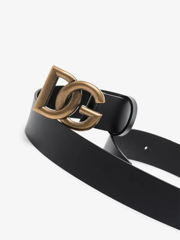Dolce & Gabbana Crossover DG Buckle Belt | Black | FARFETCH display picture 1