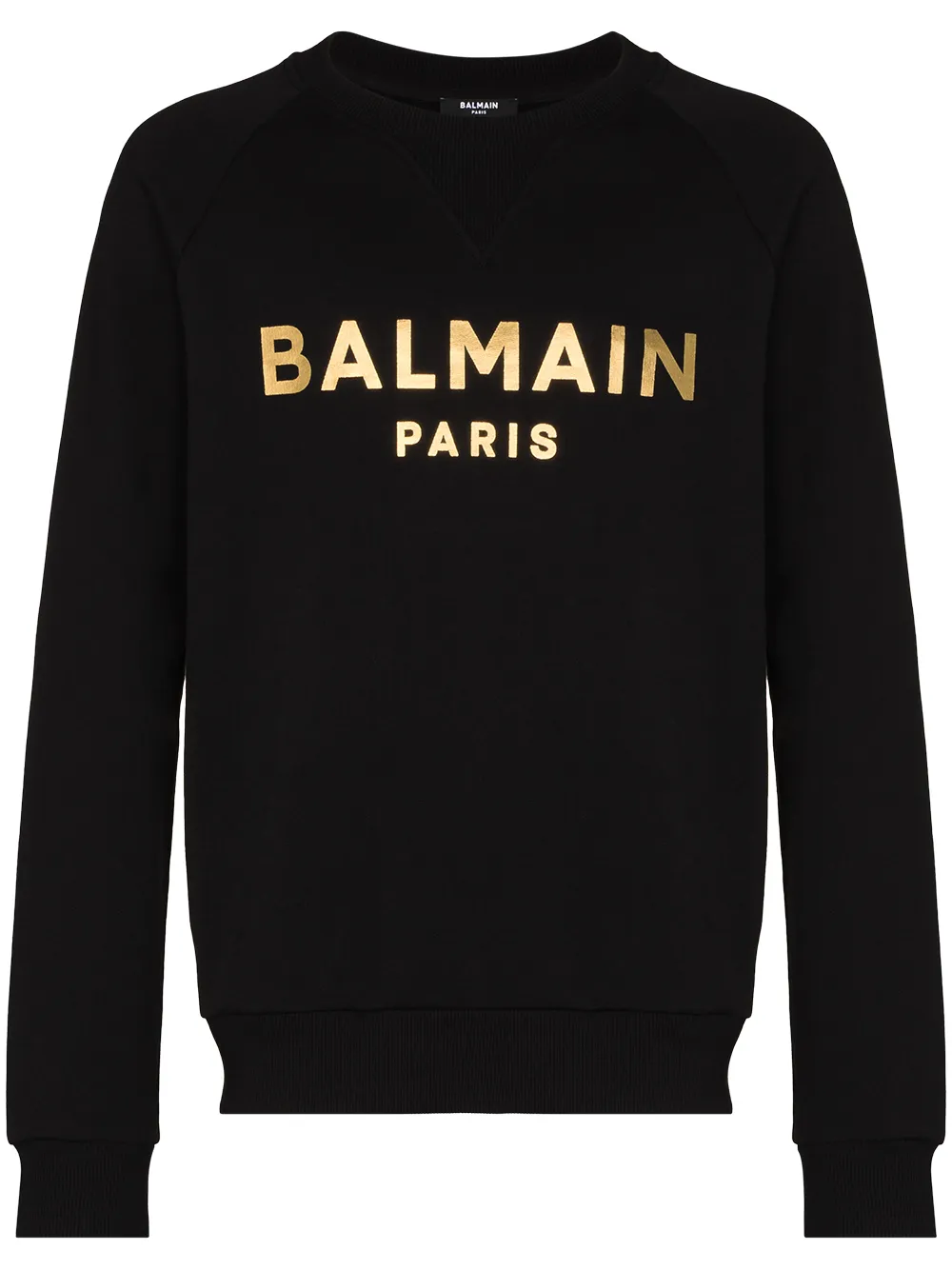 Balmain logo-print Cotton Sweatshirt - Farfetch