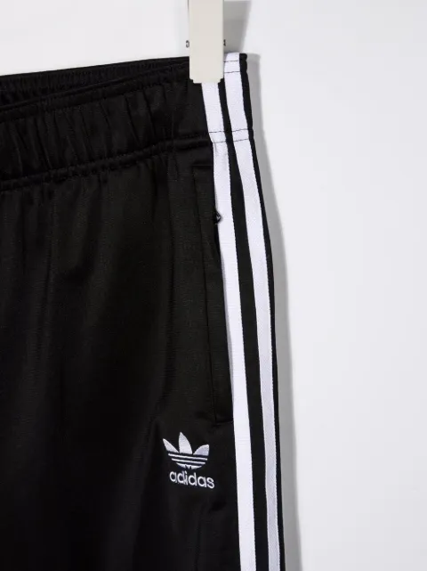 Adidas Kids black embroidered logo track trousers for kids | GN8453 at  Farfetch.com