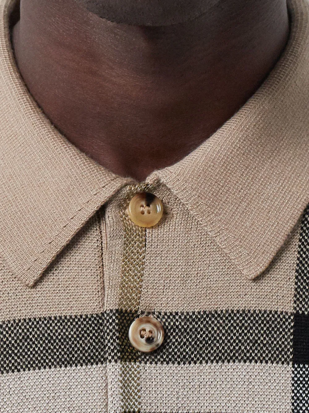 фото Burberry жаккардовая рубашка поло в клетку