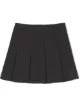 Image 1 of Burberry Kids monogram-embroidered pleated skirt