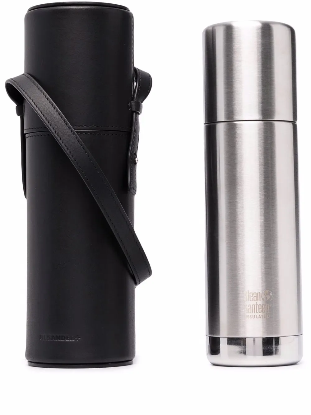 

Jil Sander logo-embossed Thermos with case - Black